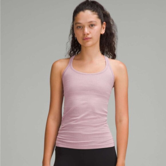 Lululemon Ebb to Street Tank Top B/C Cup NWT Size 10 Rose Blush - Picture 1 of 5